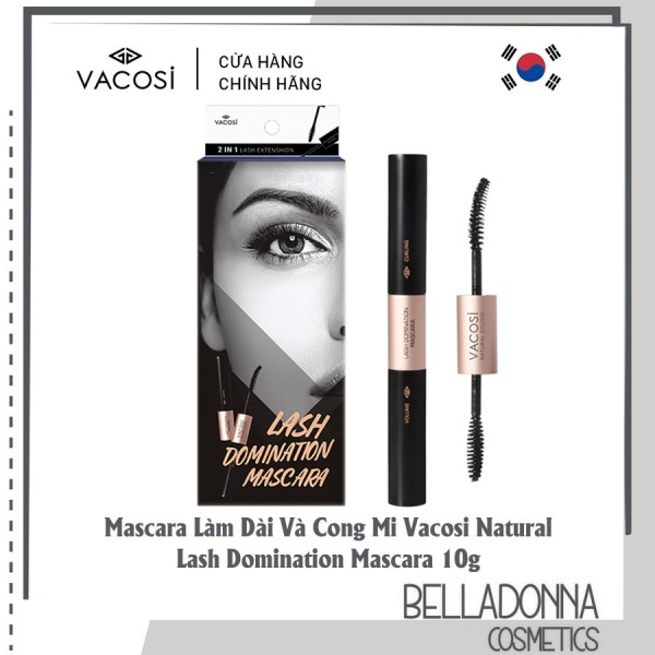 [HCM] Mascara Dài Và Cong Mi Vacosi Natural Lash Domination Mascara 10g