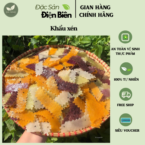 Bánh khẩu xén, bánh gạo cắt lát (1kg) của người đồng bào người thái Tây Bắc. Đặc sản bánh khẩu xén, khẩu chí chọp