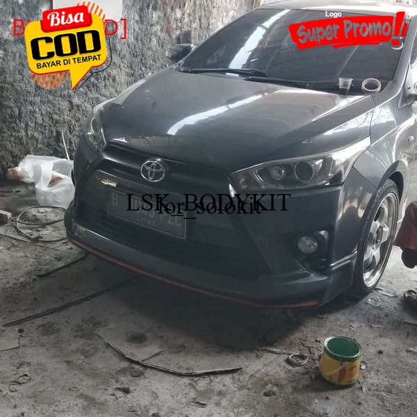 Promo Bodykit Toyota Yaris 2015 2016 2017 2018 Jjmn Body Kit Bodikit Lentur-Tebal-Kuat Harga 1,742,000 rupiah*Gratis Ongkir