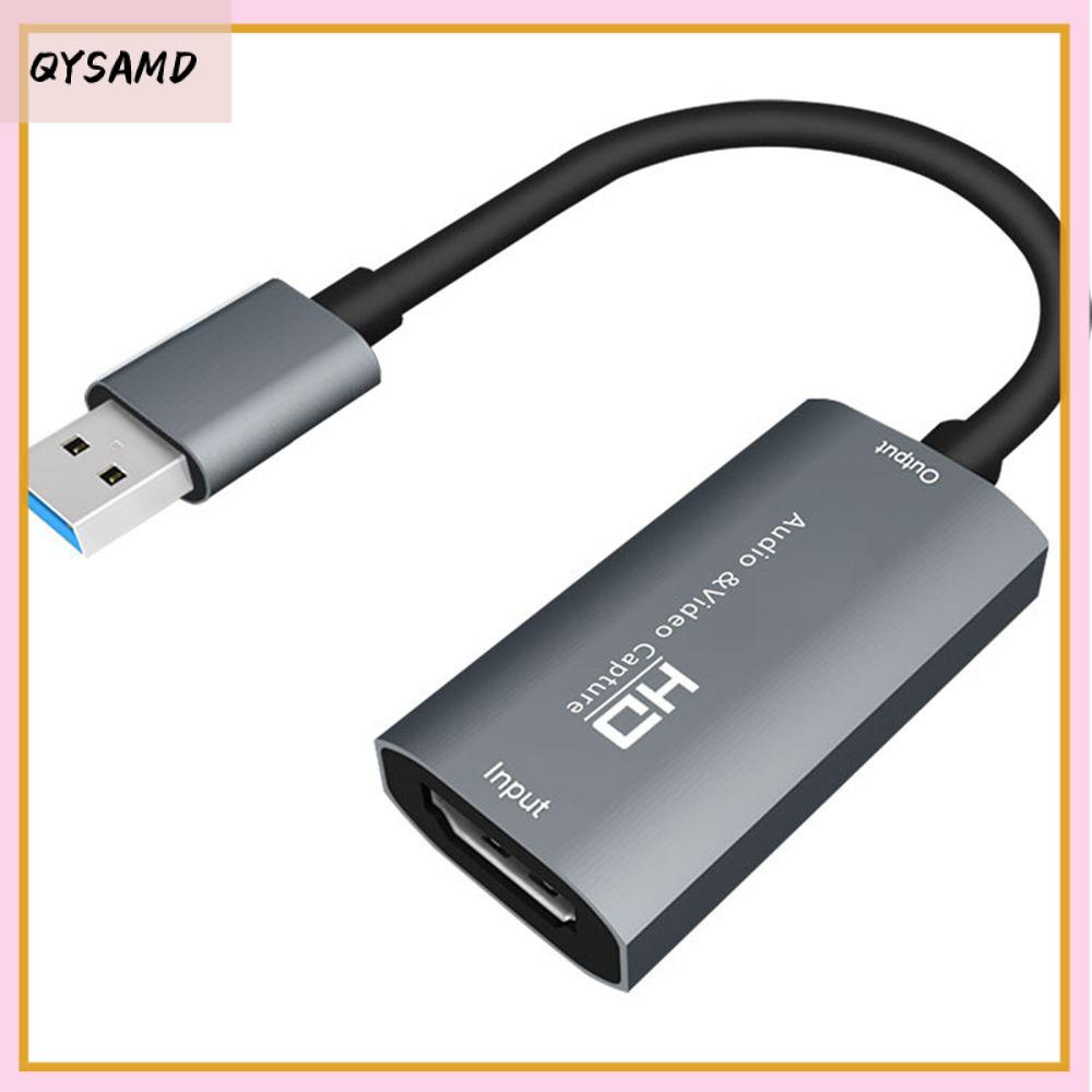 QYSAMD 1080P Live Streaming Ghi lại Hộp DVD Máy Quay Phim 4K HD Video Grabber HDMI-Tương thích Video Capture Card USB 3.0