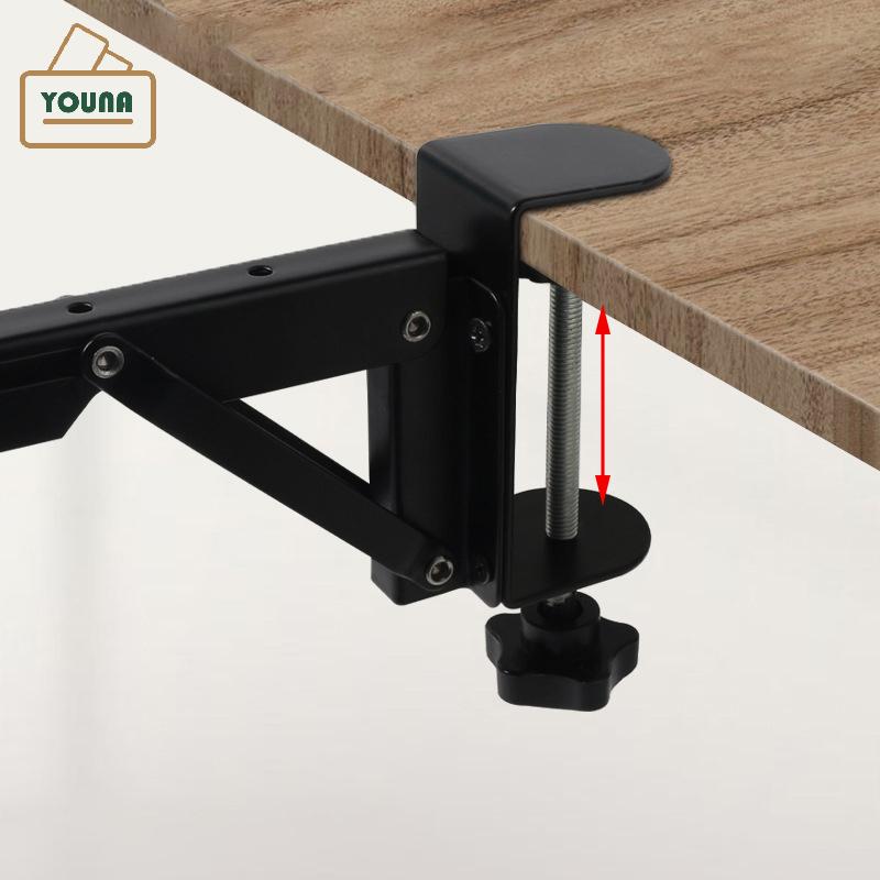 YOUNA L-shaped Foldable Desktop Bracket Heavy-duty Punch-free Space-saving Desktop Extension Plate Rack Hardware Accessories