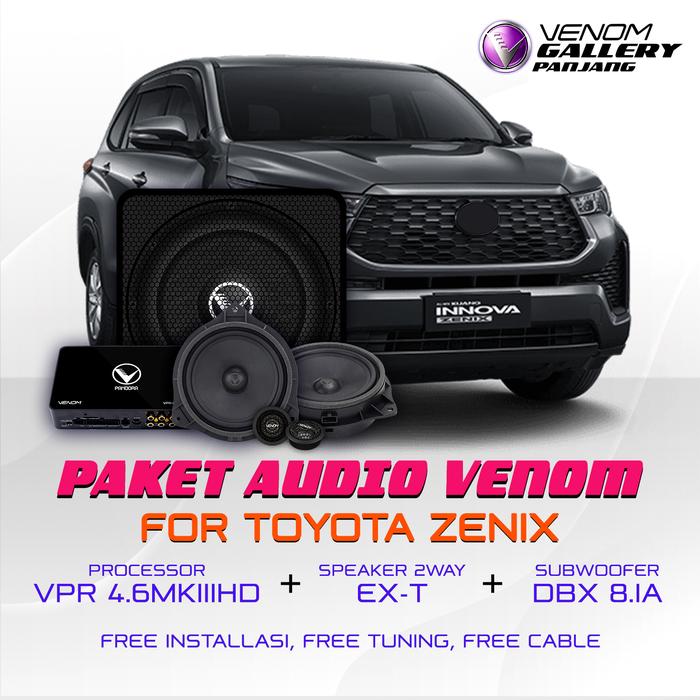 PROMO PAKET AUDIO VENOM EXPRESS TOYOTA ZENIX - PAKET AUDIO MOBIL ZENIX - TOKO PERKAKAS001 Harga 24,908,000 rupiah*Gratis Ongkir