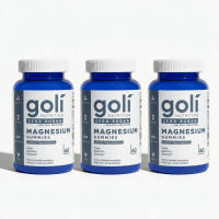 Goli Nutrition Zero Sugar Magnesium Citrate 60 Gummies w Vit.D for Daily Wellness Recovery