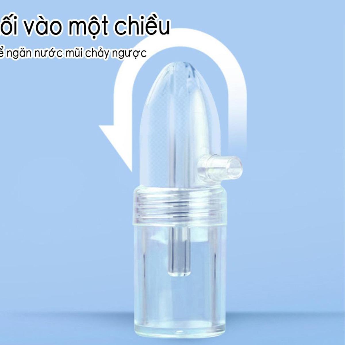 Dụng Cụ Vệ Sinh Mũi An Toàn Mềm Silicon Tiệt Trùng Rửa Tháo Lắp Bảo Vệ Trào Trở Hút Mũi Cho Em Bé Dễ Sử Dụng