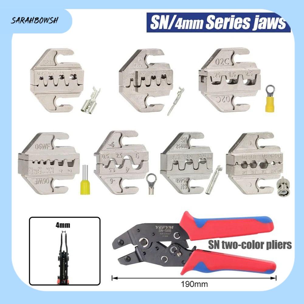 SARAHBOWSH Hợp Hàm kìm uốn SN Rộng 4mm SN-2546B 02C Kìm bấm 06wf 2549 03H Khuôn có thể hoán đổi cho 