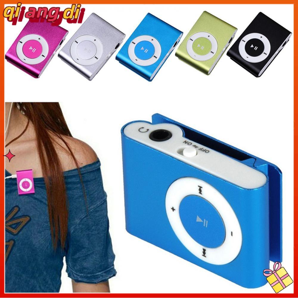 QIANGDI Mini Máy nghe nhạc MP3 Thiết kế thời trang Di động MP3 phương tiện truyền thông âm nhạc Thời trang Đầy màu sắc Clip hỗ trợ Walkman Thẻ TF