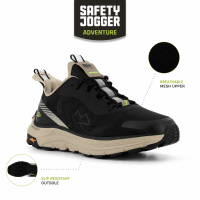 Sepatu Sneakers Safety Jogger Adventure Napo Black Sepatu Sneakers Outdoor Sepatu Hiking Trendy