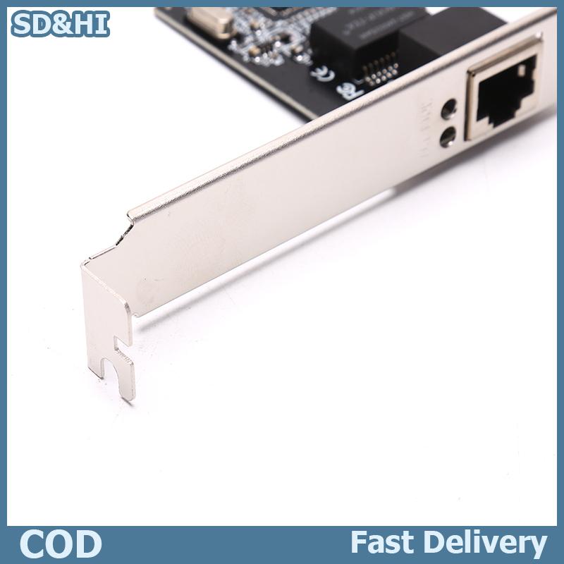 Card mạng không dây WiFi máy tính Hot Sale SD&HI Gigabit Ethernet PCI Express PCI-E 10 100 1000Mbps Lan Adapter Giá 105,004 Đồng*Miễn phí vận chuyển