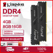 Kingston FURY BEAST DDR4 RAM Desktop Memory - Various Sizes