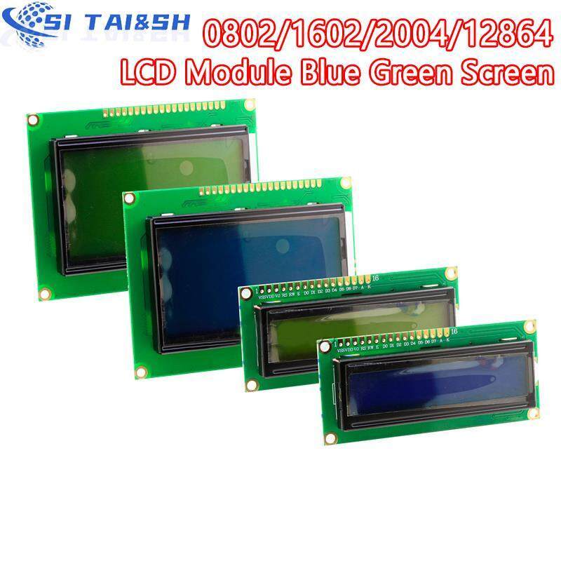LCD Module Blue Green Screen For Arduino 0802 1602 2004 12864 LCD Character UNO R3 Mega256 Giá 56,460 Đồng*Miễn phí vận chuyển
