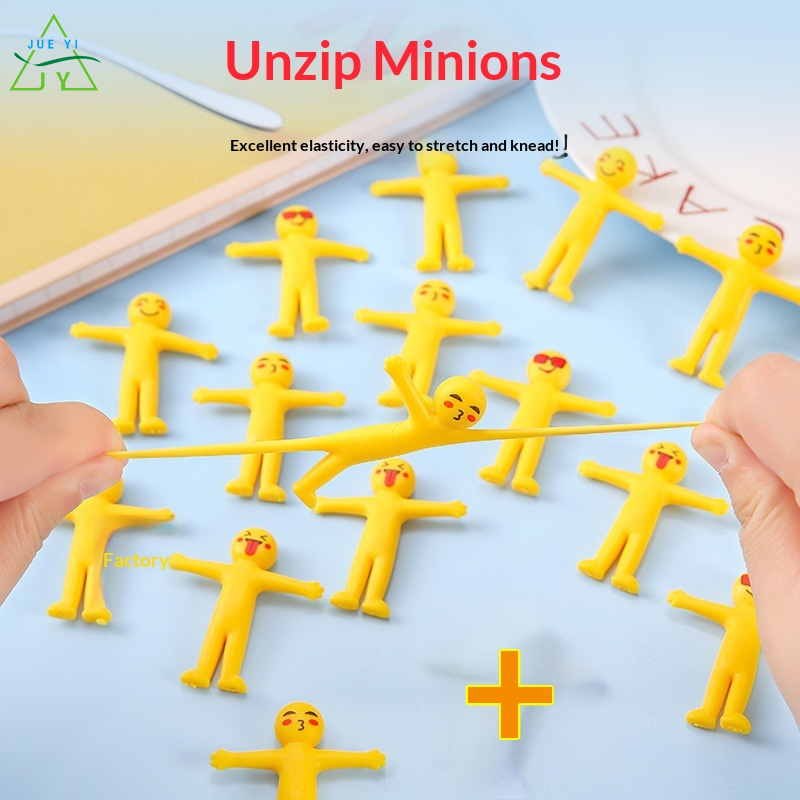 KS Stretchy Yellow Man Stress Relief Toy - Fun Squishy Antistress Figure for Emotional Release and Mind Relaxation ราคา 10 บาท*ส่งฟรี