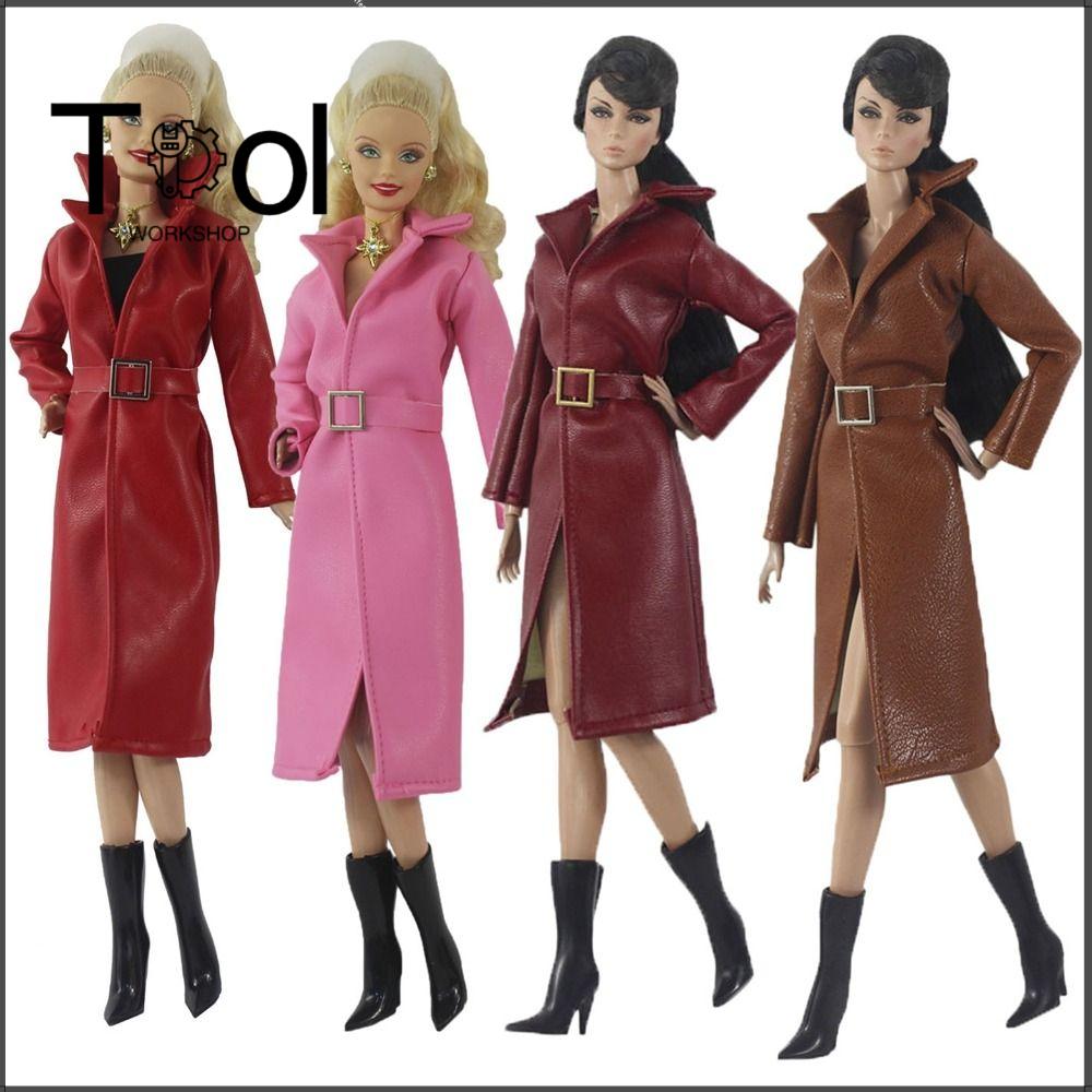 TOOL WORKSHOP Trang phục thường ngày Váy búp bê Đa phong cách Thời trang Áo Khoác Da PU Tự làm Quần áo bé gái Cho 1/6 BJD Dolls/30cm Dolls Cho búp bê bjd 1/6