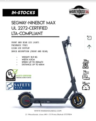 Ninebot Max Segway Escooter