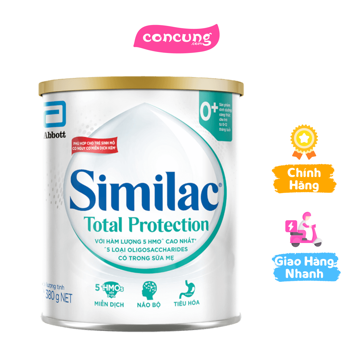 Sữa Similac Total Protection 0+ (5 HMO+) 380g (0 - 12 tháng)