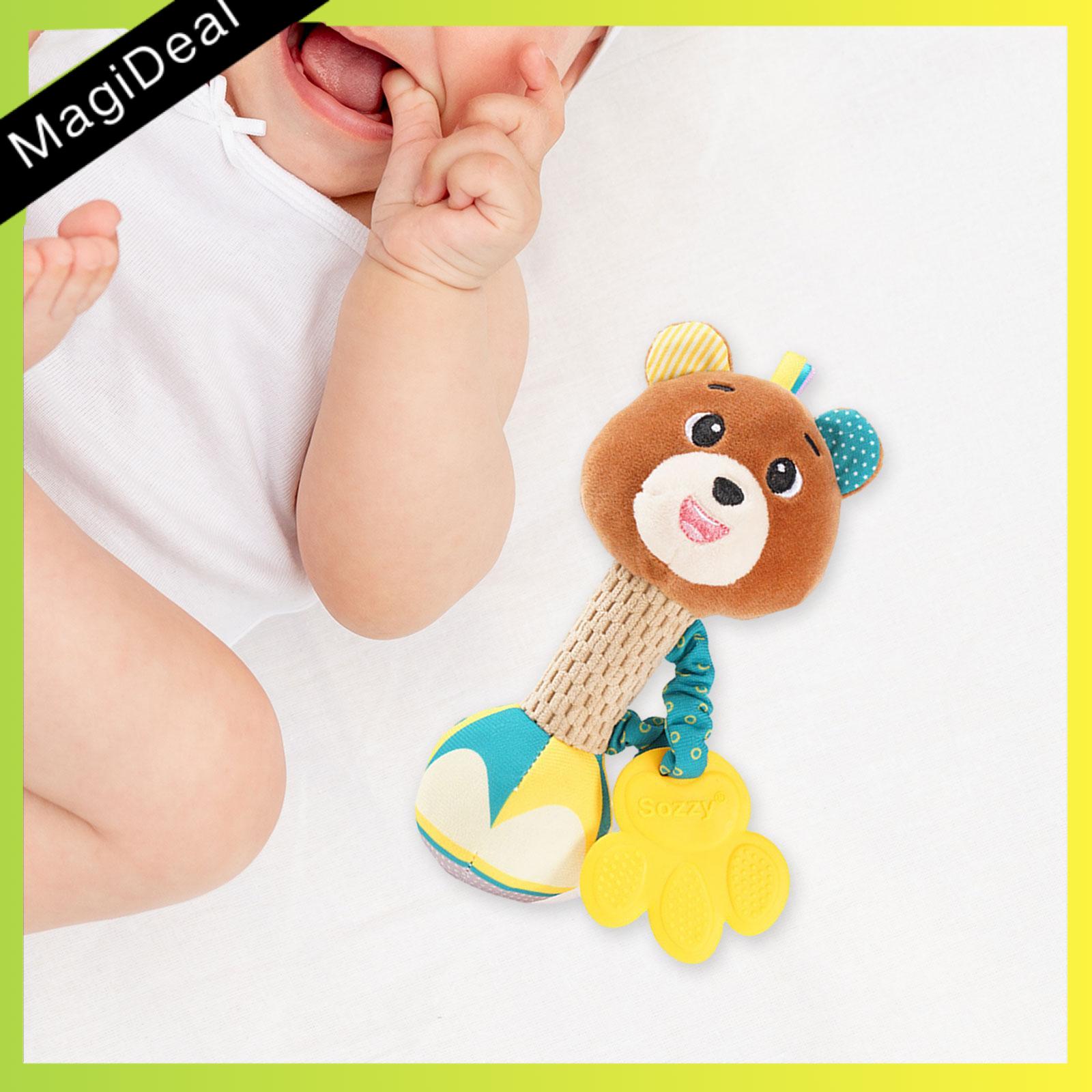 MagiDeal Soft Baby Rattles Early Educational Shaking Bell 0