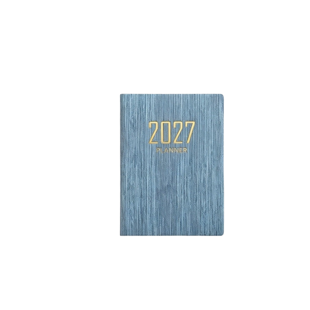 64 Sheets 2027 Agenda Book Wear-resistant Portable A7 Schedule Notebook Efficient Mini Pocket Planner Office