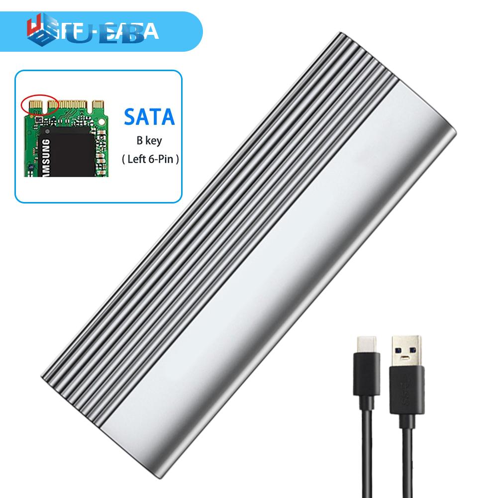 M.2 NVME SATA Dual Protocol External SSD Enclosure Adapter M/B/(B+M) Key Solid State Drive Adapter Enclosure for 2230/2242/2260/2280 SSD ราคา 281 บาท*ส่งฟรี