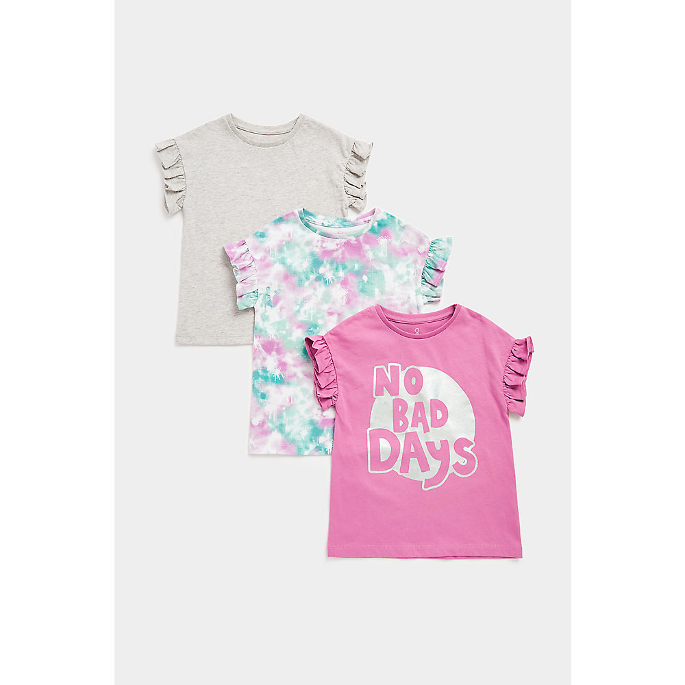เสื้อยืดเด็กผู้หญิง Mothercare No Bad Days T-Shirts - 3 Pack EA796 ราคา 695 บาท*ส่งฟรี