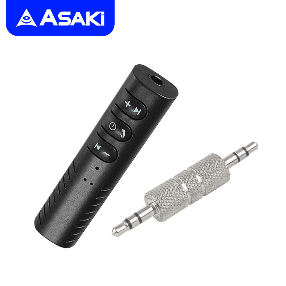 [ส่งฟรี] Asaki Receiver Bluetooth อุปกรณ์รับสัญญาณบลูทูธไร้สาย รองรับระบบ IOS&ANDROID สามารถเชื่อมต่อด้วยบลูทูธบนรถยนต์ได้ รุ่น AK-BT9200 รับประกัน 1 ปี ราคา 139 บาท*ส่งฟรี