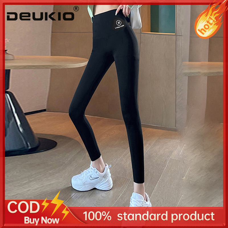 DEUKIO Three-point airplane shark pants thin belly tuck culottes women's plus size anti-walking safety pants yoga pants velvet leggings ราคา 80 บาท*ส่งฟรี