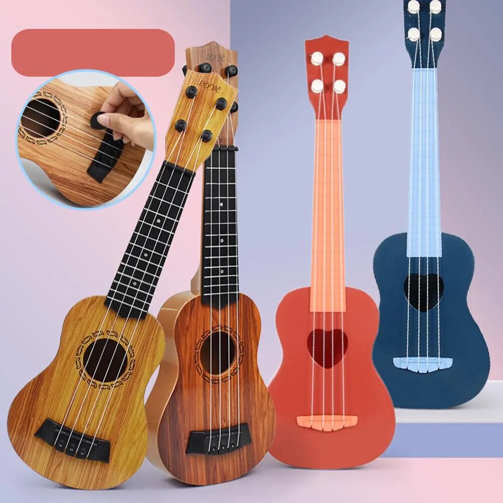 18 Inch Ukulele Guitar 4 Strings Musical Instruments Educational Learning Toy For Children Beginner