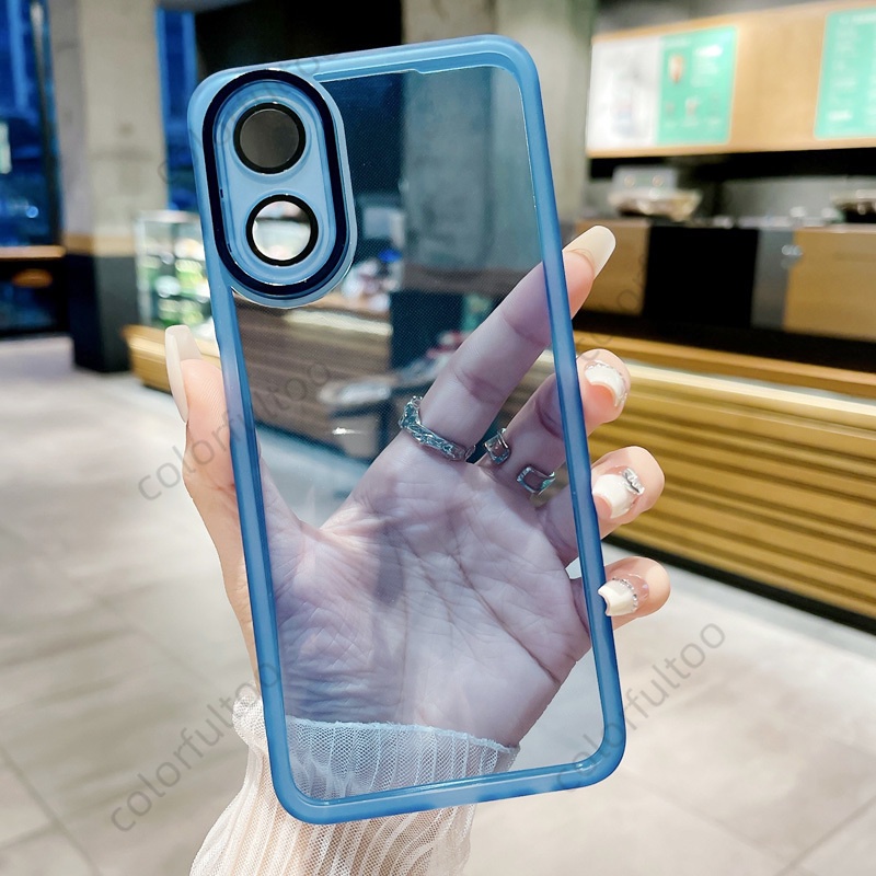 Clear Cover Protection Camera Transparent Phone Case For OPPO A79 A2X A2X A38 A58 A78 NFC OPPO A 58 78 A78 4G 5G 2023 Soft Silicone Shockproof With Lens Films Protection Back Cover Casing