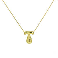 Viajecito Aqua Initial Necklace - Gold | Water-Safe Tarnish Proof Necklace for Women Fashion Jewerly summer outfit for women