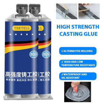 Upstyle【tertell】AB keo chất sửa chữa đúc kim loại gang keo với scraper thép không gỉ đồng nhôm rò rỉ sửa chữa chống thấm nước cắm