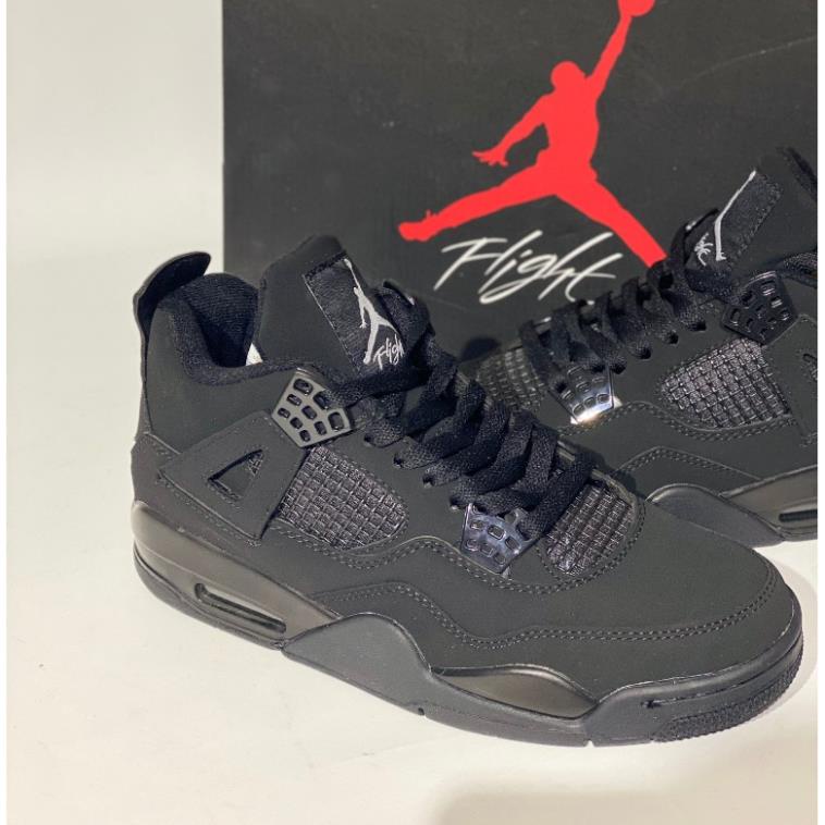 Giày jd4 black cat high quality sneaker nam nữ - giày jd4 thể thao bóng rổ full đen hàng cao cấp