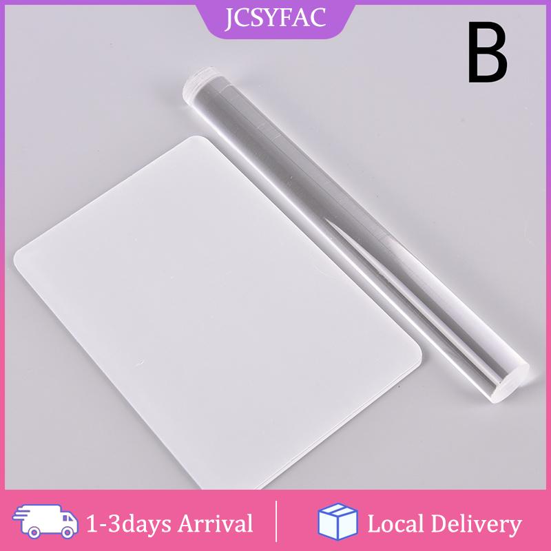 【JCSYFAC】 Solid Clay Rolling Pin Acrylic Clay Roller DIY Modelling Clay Tools Accessories