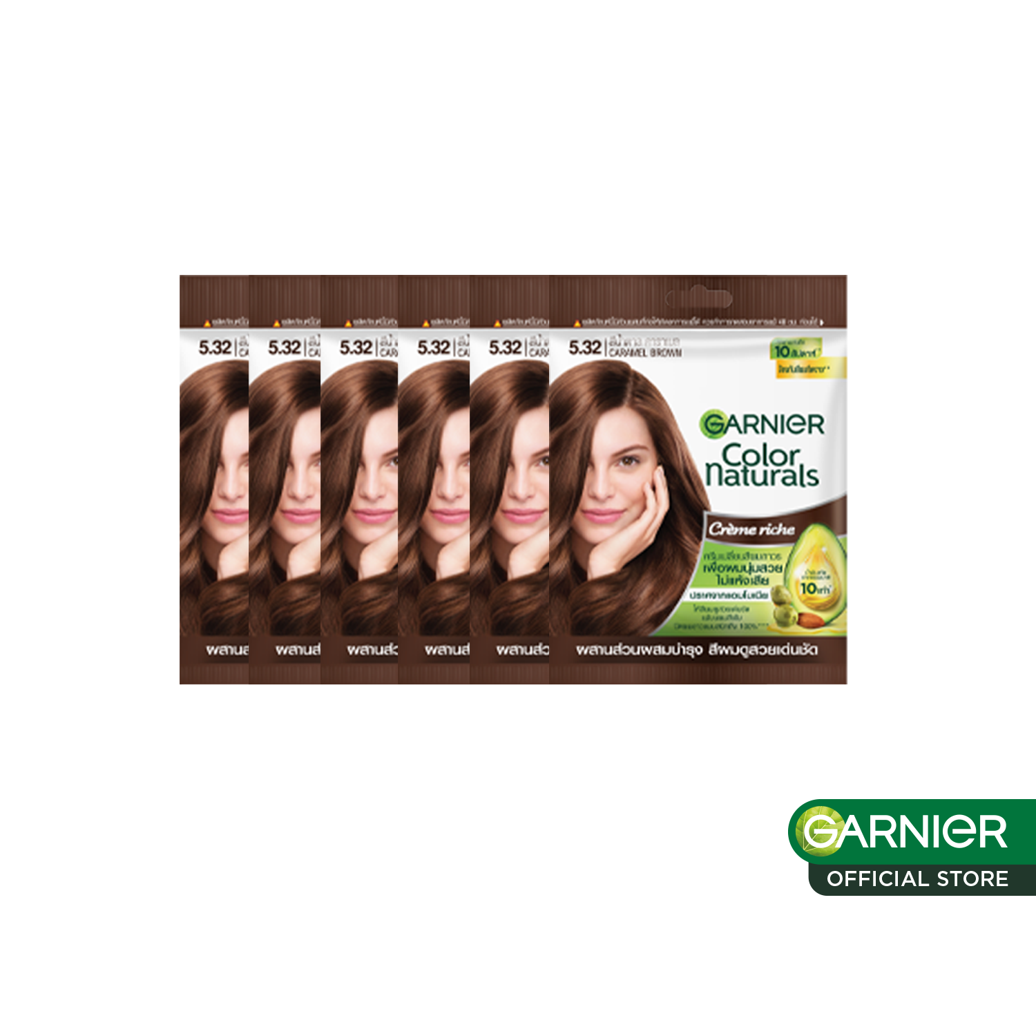 การ์นิเย่ คัลเลอร์ แนทเชอรัลส์ Garnier Color Naturals 6 pcs (สีผมยาย้อมผมGarnier Hair Color)