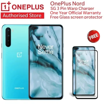 OnePlus Nord AC2003 SG Local Set 12G + 256G | Support 5G | SG 3 Pin Warp Charger | SG Official Local 1 Year Warranty | Free Tempered Glass Screen Protector