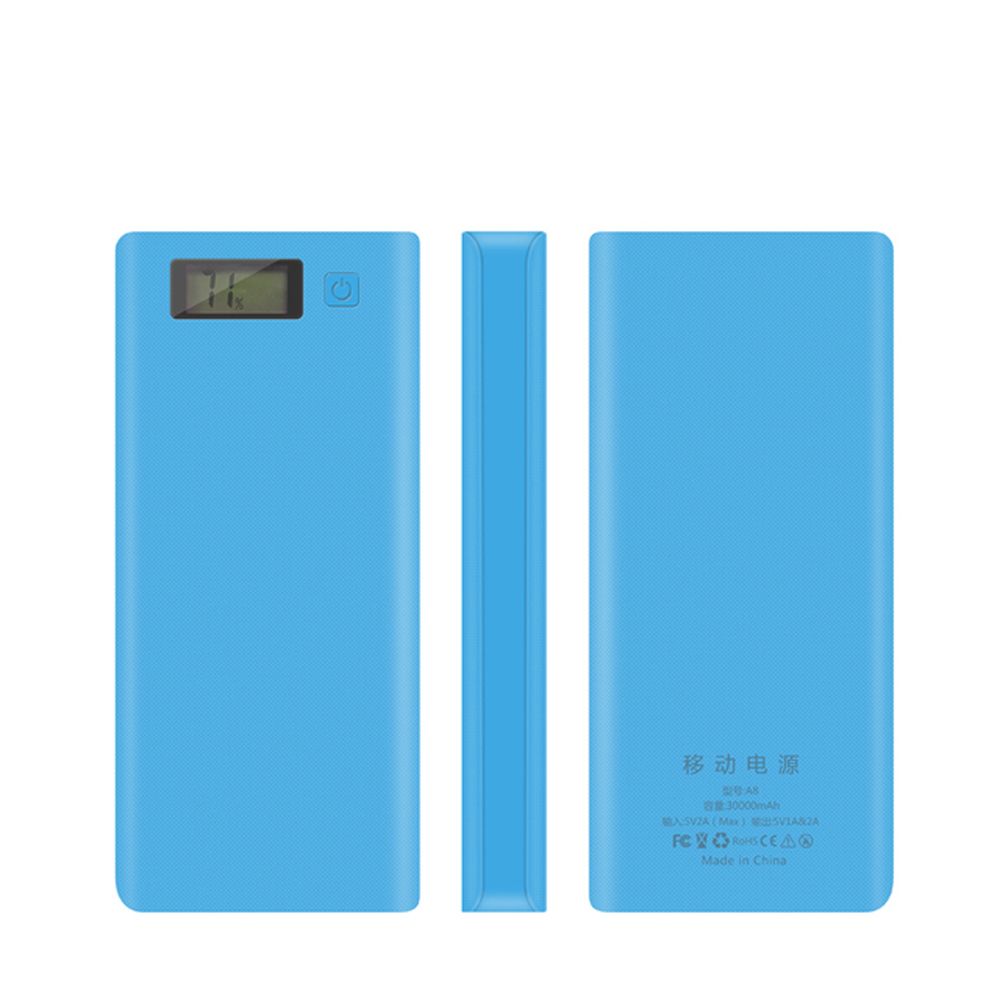 Tr7uy56hgktyure Tự Làm kẹp giữ ắc quy LCD Màn hình hiển thị kỹ thuật số Cổng USB kép Thùng ắc quy hộp dụng cụ sạc sạc dự phòng chủ lưu trữ pin hộp Hộp sạc pin Hộp dụng cụ sạc vỏ sạc dự phòng Sạc dự phòng vỏ