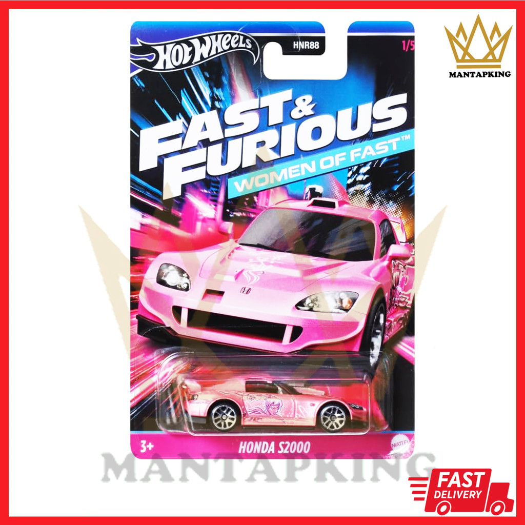 Hot Wheels Honda S2000 échelle 1/5 – Fast & Furious Women Of Fast, Édition Rose