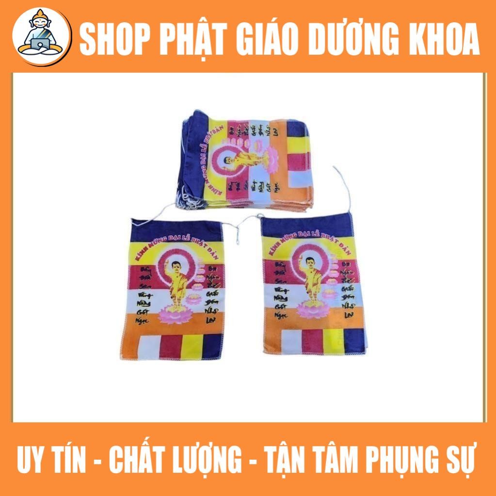 CỜ DÂY IN HÌNH PHẬT 20*30  [ 1 BỊCH / 50 LÁ DÀI 20 MÉT ]  DƯƠNG KHOA SHOP