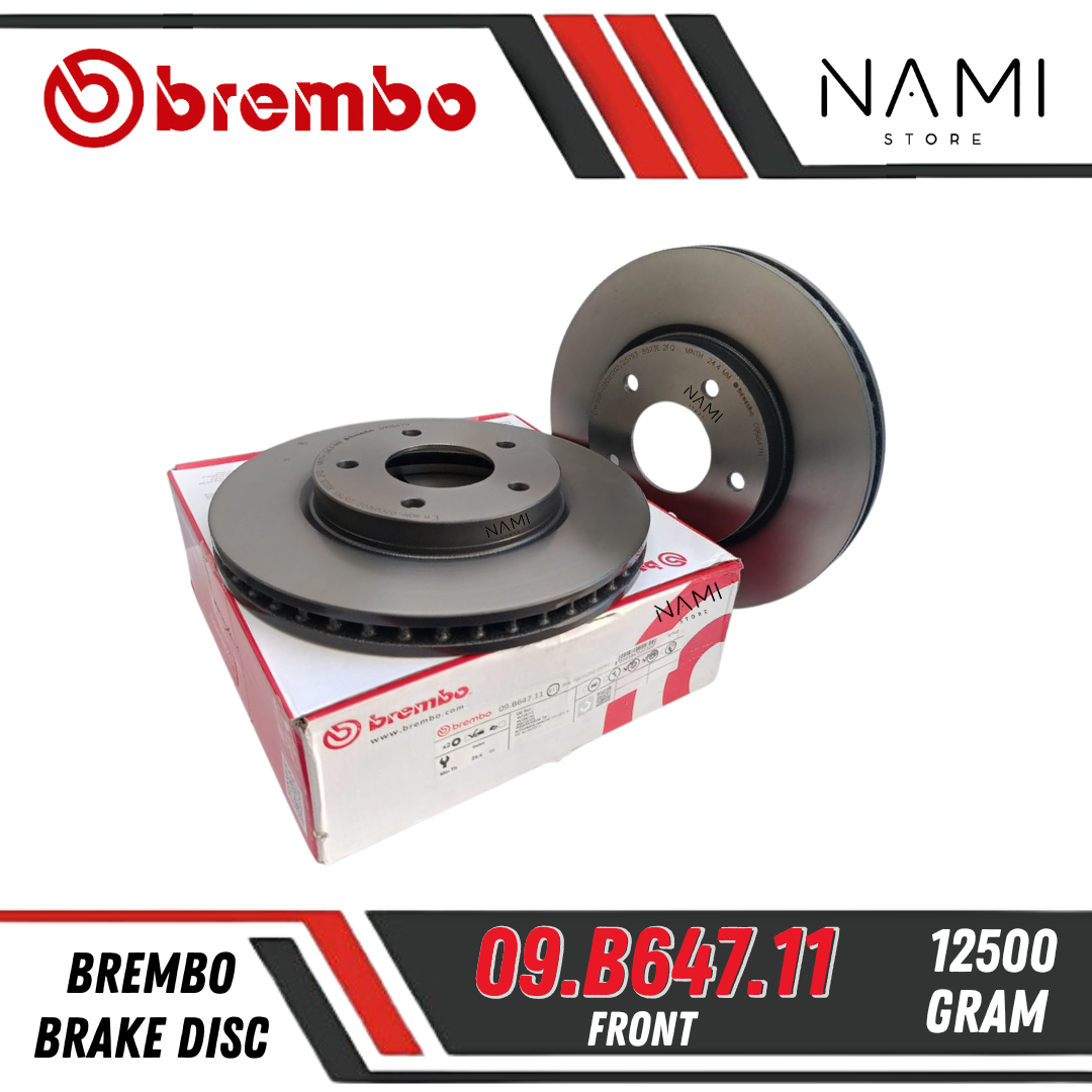 *BREMBO Brake Disc 09 B647 11 / 09.B647.11 (FRONT)* Cakram Rem untuk mobil TOYOTA MITSUBISHI X-PANDER Harga 1,162,100 rupiah*Gratis Ongkir