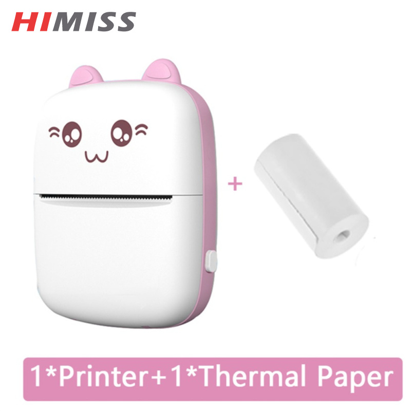 Wireless Mini Sticker Printer Machine Portable Pocket Thermal Printer With