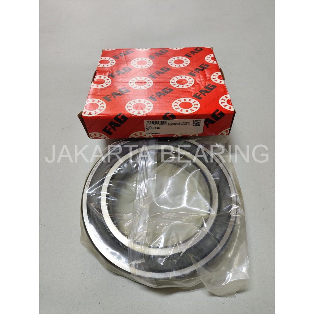 Ball Bearing FAG 6026 2RSR C3 ORIGNAL Harga 1,395,625 rupiah*Gratis Ongkir