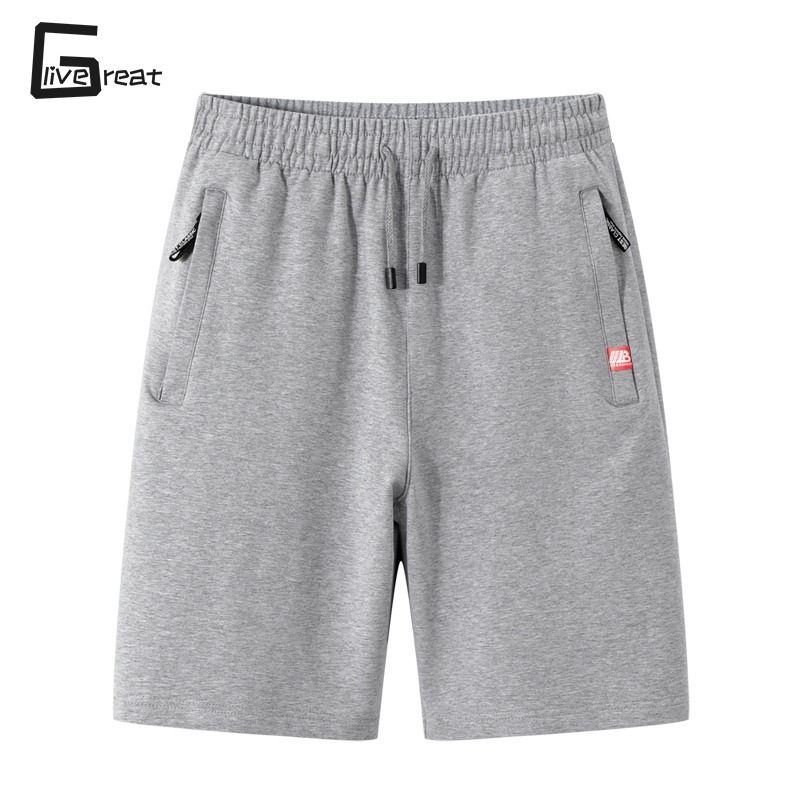 LIVE GREAT Men s shorts - Casual fashion thin simple loose sports shorts