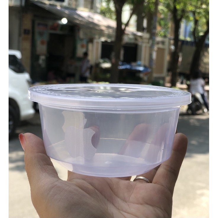 Set 50 thố chè 250ml nhựa pp chịu nhiệt kèm nắp