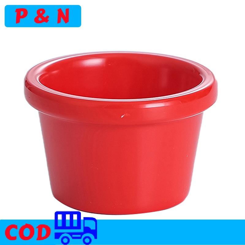 P&N Nước sốt Bát GRAVY thuyền vòng Glossy melamine 6cm 50ml màu đen mini ngâm cup mỹ bộ đồ ăn cho quán cà phê