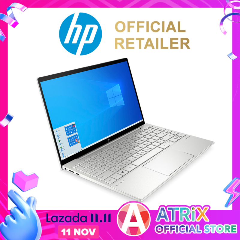 【Express Delivery】New HP ENVY 2020 13.3inch FHD 400nits 100%sRGB 4-side edgeless display | Thunderbolt 3 | Wifi 6 AX | 51Wh battery 1.3kg | i5-1035G4 | 8GB RAM | 512GB SSD | IRIS PLUS graphics | Win10 Home | 2Y HP Warranty