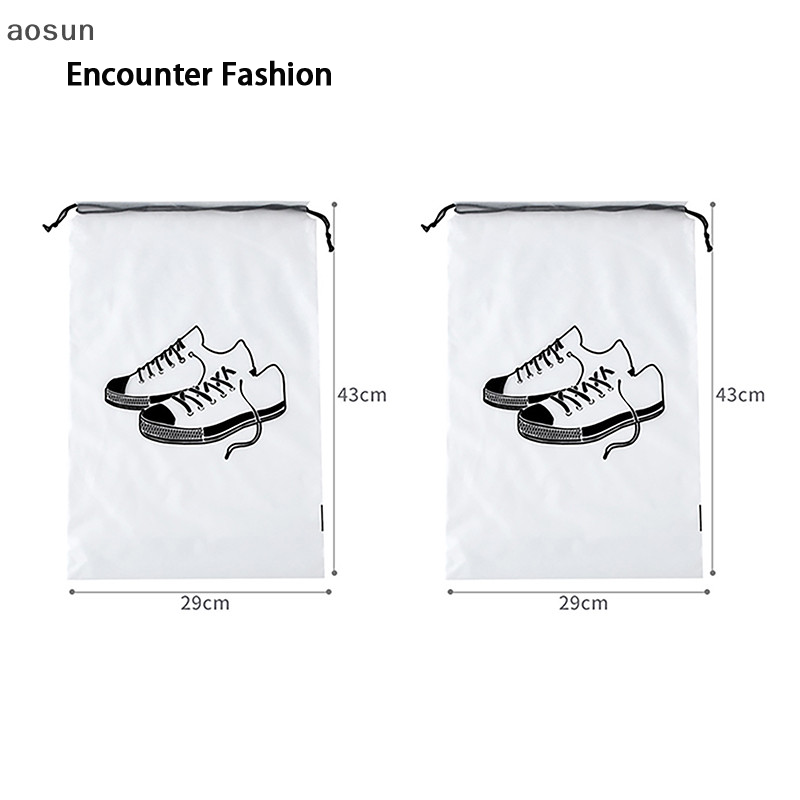 VOCKOO Aosun 2 PE Mobile Platform Clear Shoes Travel Preservation Bag Compression wraps Folding Pickle Strip Anti-Small House Shoes EN Bags ราคา 32 บาท*ส่งฟรี