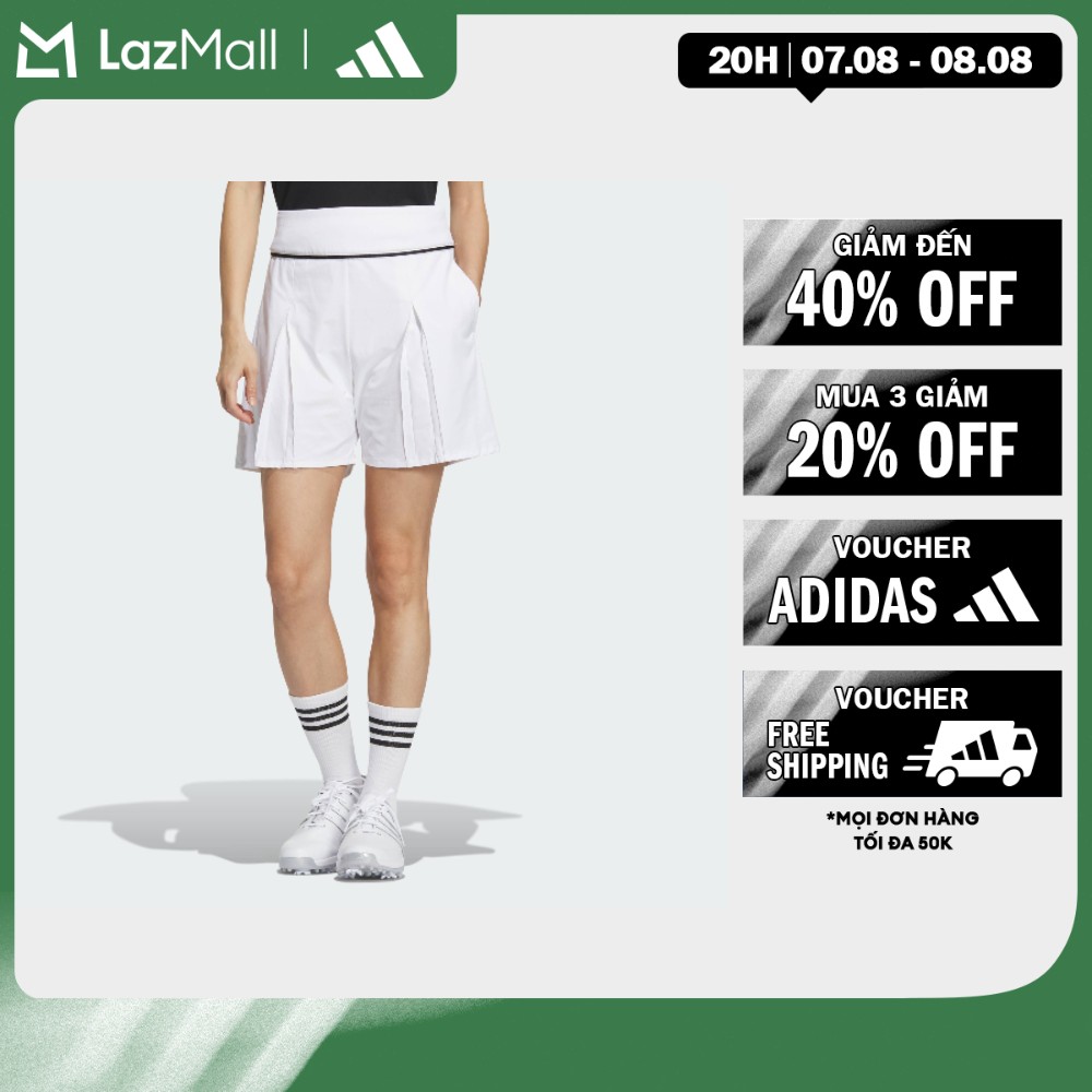 [20H 7.8-8.8-MUA 3 GIẢM 20%+VOUCHER 10%] adidas Đánh gôn Quần Short 6 Inch Cạp Cao AEROREADY Nữ trắng IK9780