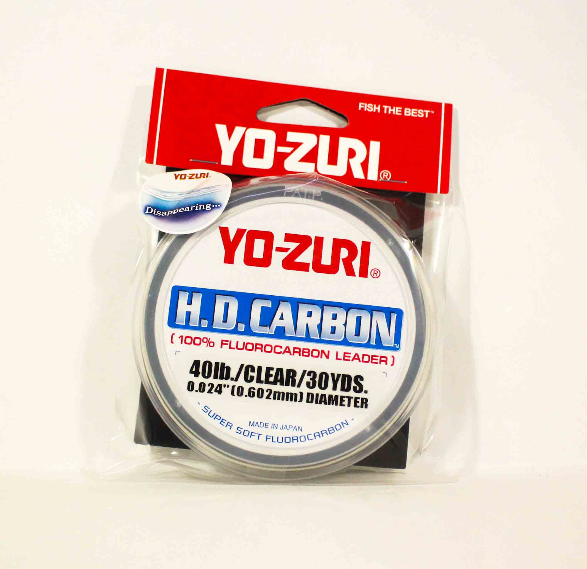 Yo Zuri Hardcore Fluorocarbon Leader 30yds 30lb 0.47mm R1254-NC 1088 
