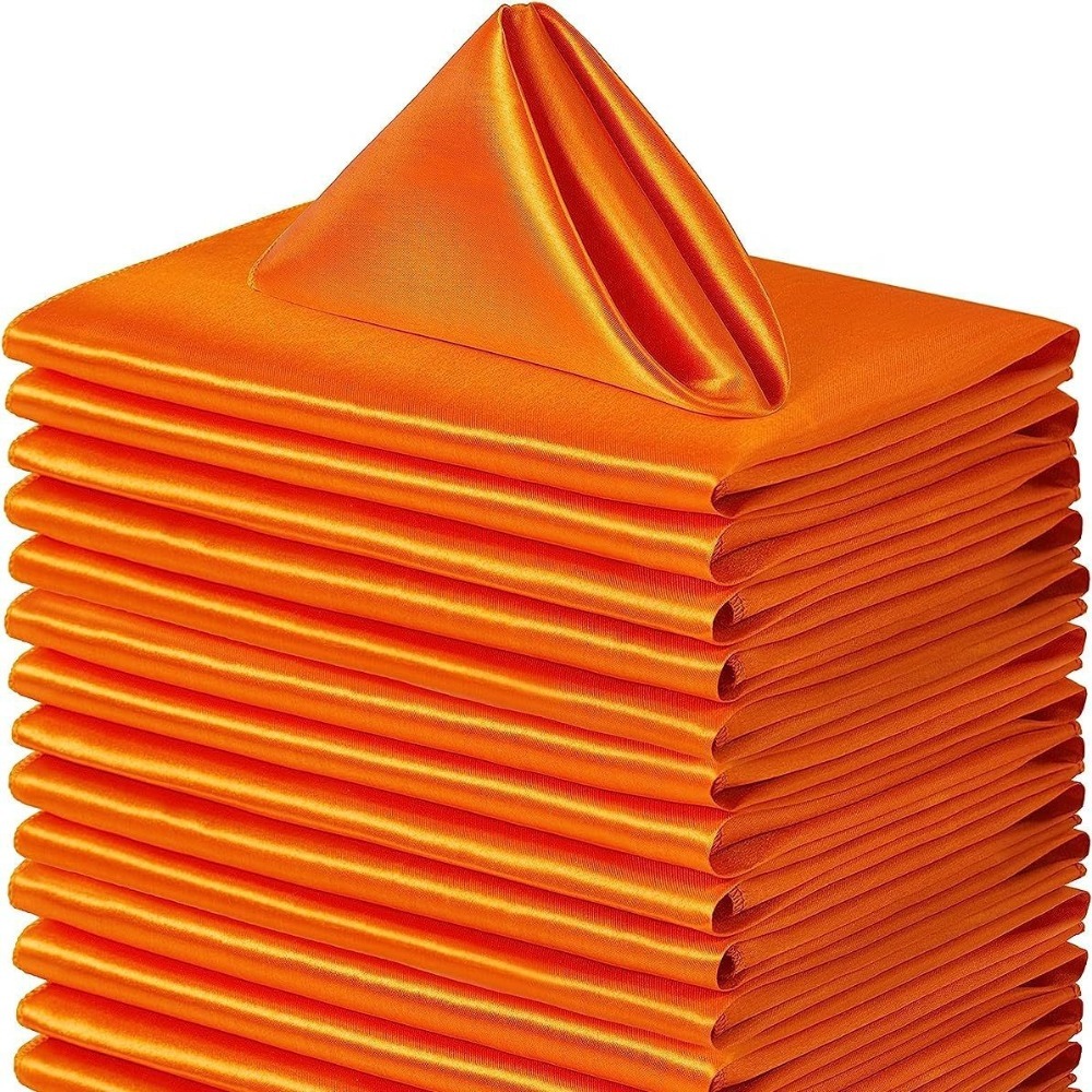 ZM6J3J 10pcs 30x30cm. Khăn ăn satin Có thể giặt được Có thể tái sử dụng Khăn ăn tối Đồ dùng tiệc Mềm mại Khăn ăn bàn sự kiện - 6