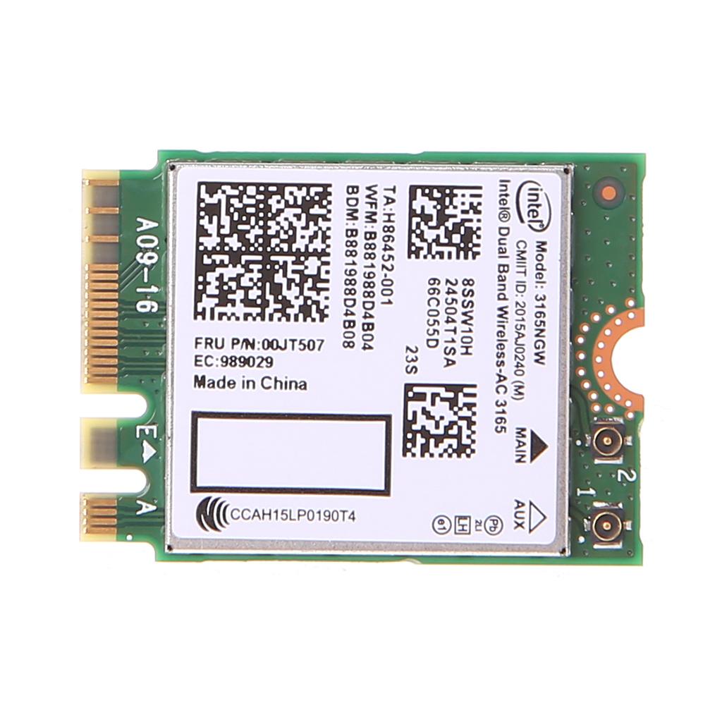 2.4G/5G NGFF Wifi Card 3165NGW Dual Band Wireless-AC Network Card 802.11ac Harga  16 Ringgit*Penghantaran Percuma