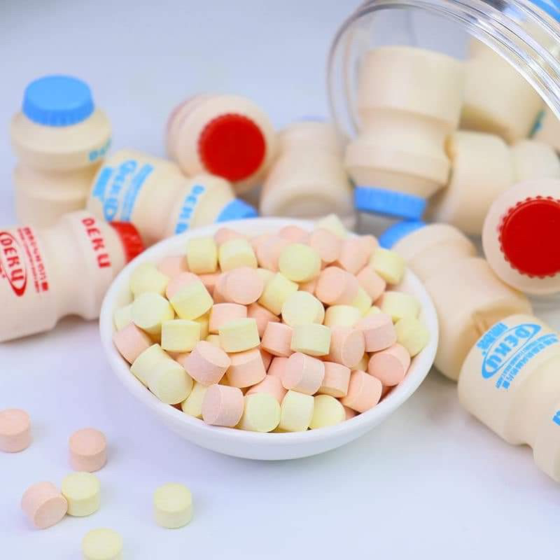 30 hũ Kẹo viên sữa chua nén Deku Hongkong hủ mini 8gam -  nội địa ngon - siêu ngon Shop hamy