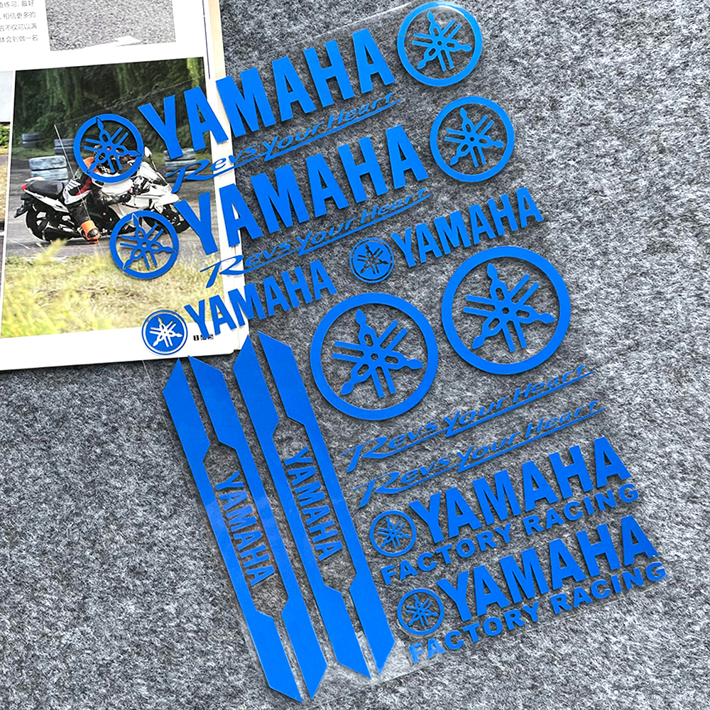 Phù hợp cho Yamaha Mio thể thao aerox nmax V2 tfx150 Sz nhãn dán Xe máy Yamaha Logo đề can biểu tượng trang trí bình nhiên liệu Fender giảm xóc xe môtô phụ kiện xe tay ga dán