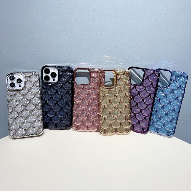 【HZSUNSKY】 Mermaid Scale Electroplated Glitter Paper Phone Case For iPhone 11/iPhone 11 Pro Max/iPhone 12/iPhone 12 Pro/iPhone 12 Pro Max/iPhone 13/iPhone 13 Pro/iPhone 13 Pro Max/iPhone 14/iPhone 14 Pro/iPhone 14 Pro Max